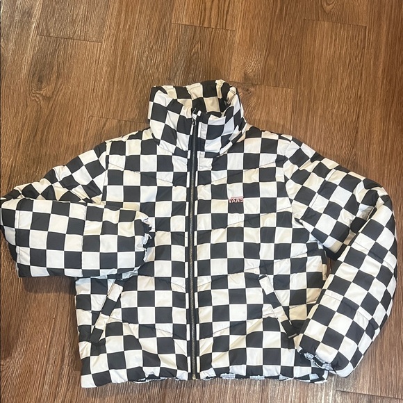 Vans Women's Checkered Puffer Jacket - Picture 3 of 12